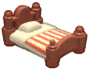Hello Kitty Island Adventure Antique Bed